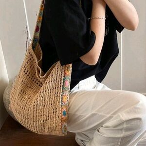 Tan Crochet Crossbody/Shoulder Bag